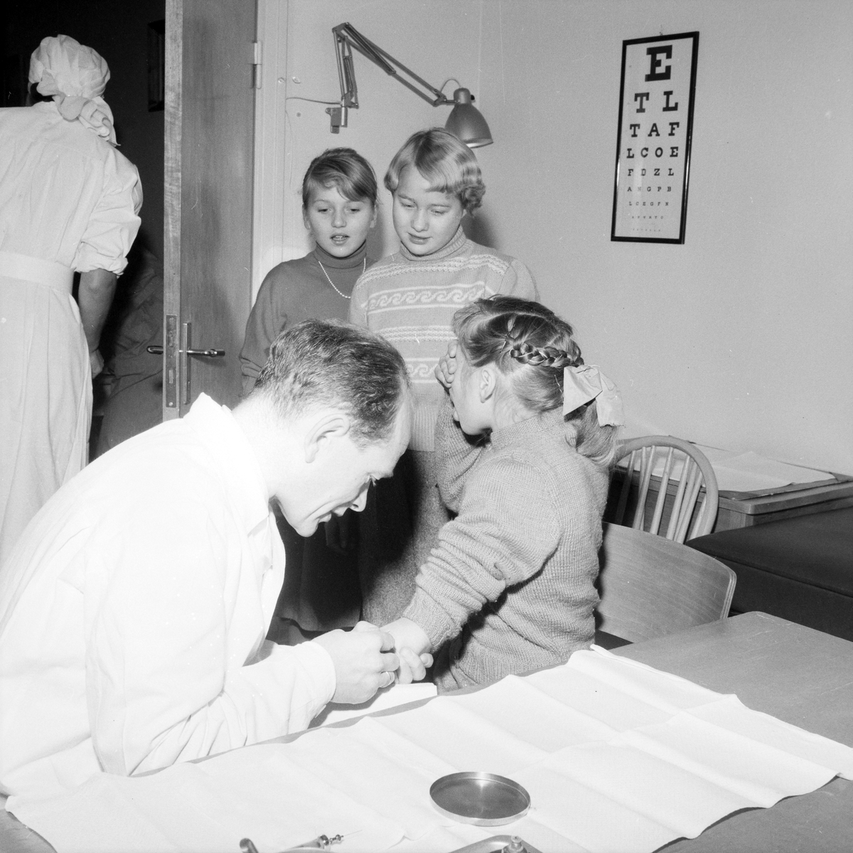Poliovaksinering på Kalvskinnet skole
