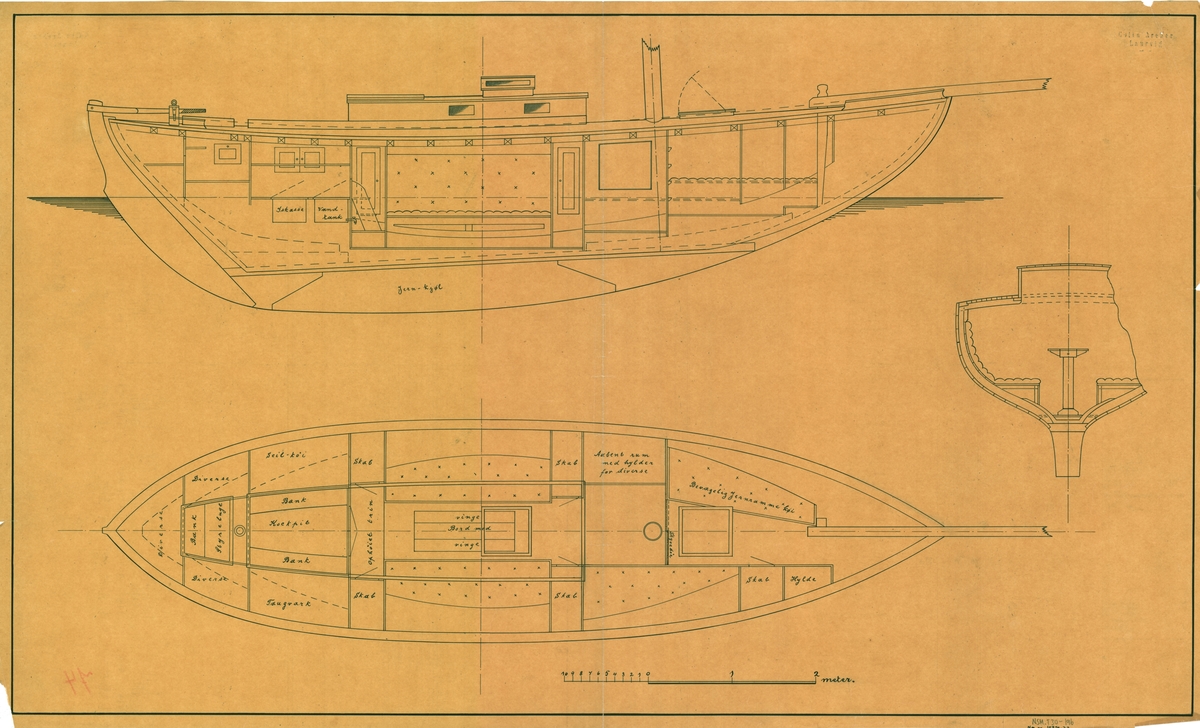 Konstruksjonstegning - Norsk Maritimt Museum / DigitaltMuseum