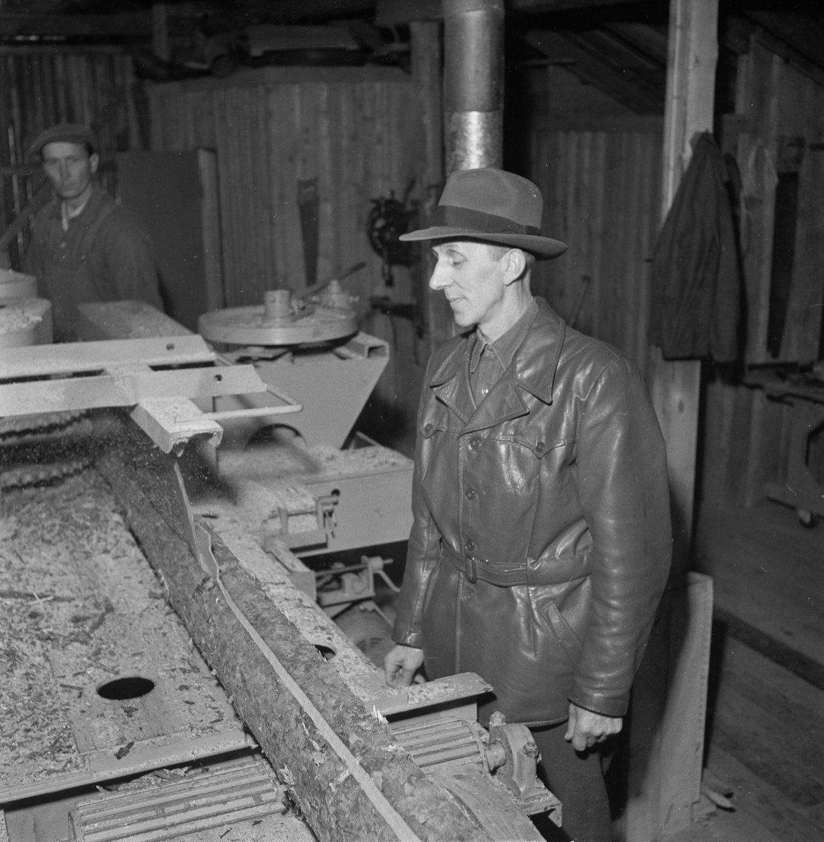 Besök på Börje såg, Uppland 1954