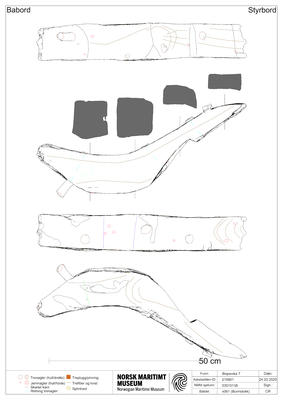 2D-presentasjon av linjetegning basert på skann i Rhino3D (Foto/Photo)