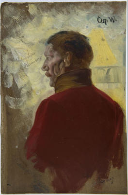 Studie av Eilert Waldemar Preben Ramm av Oscar Wergeland. 1882 – 1885. Eidsvoll 1814 (Foto/Photo)