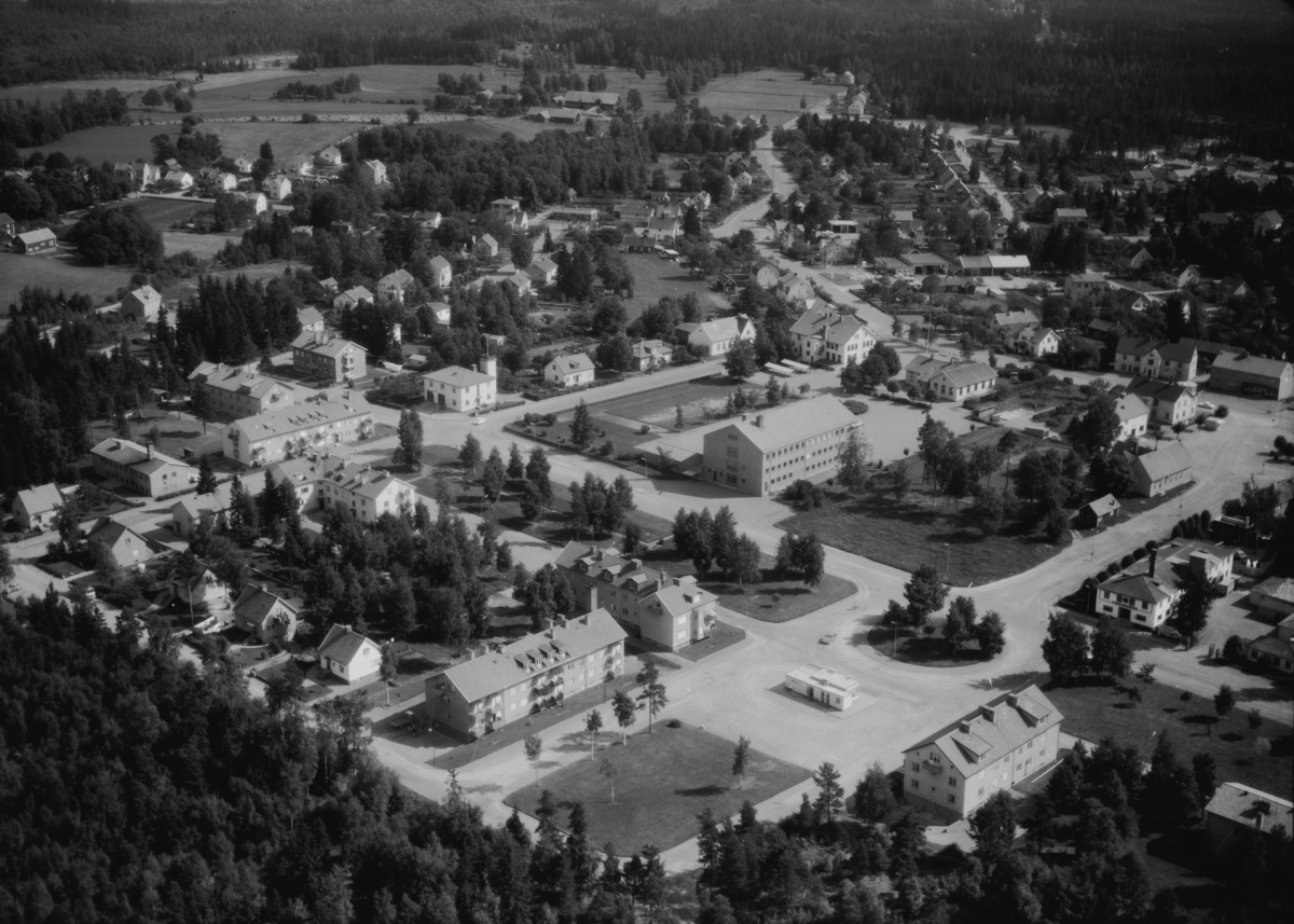 Flygfoto över Bodafors i Nässjö kommun, Jönköpings län. 1232/ 1966