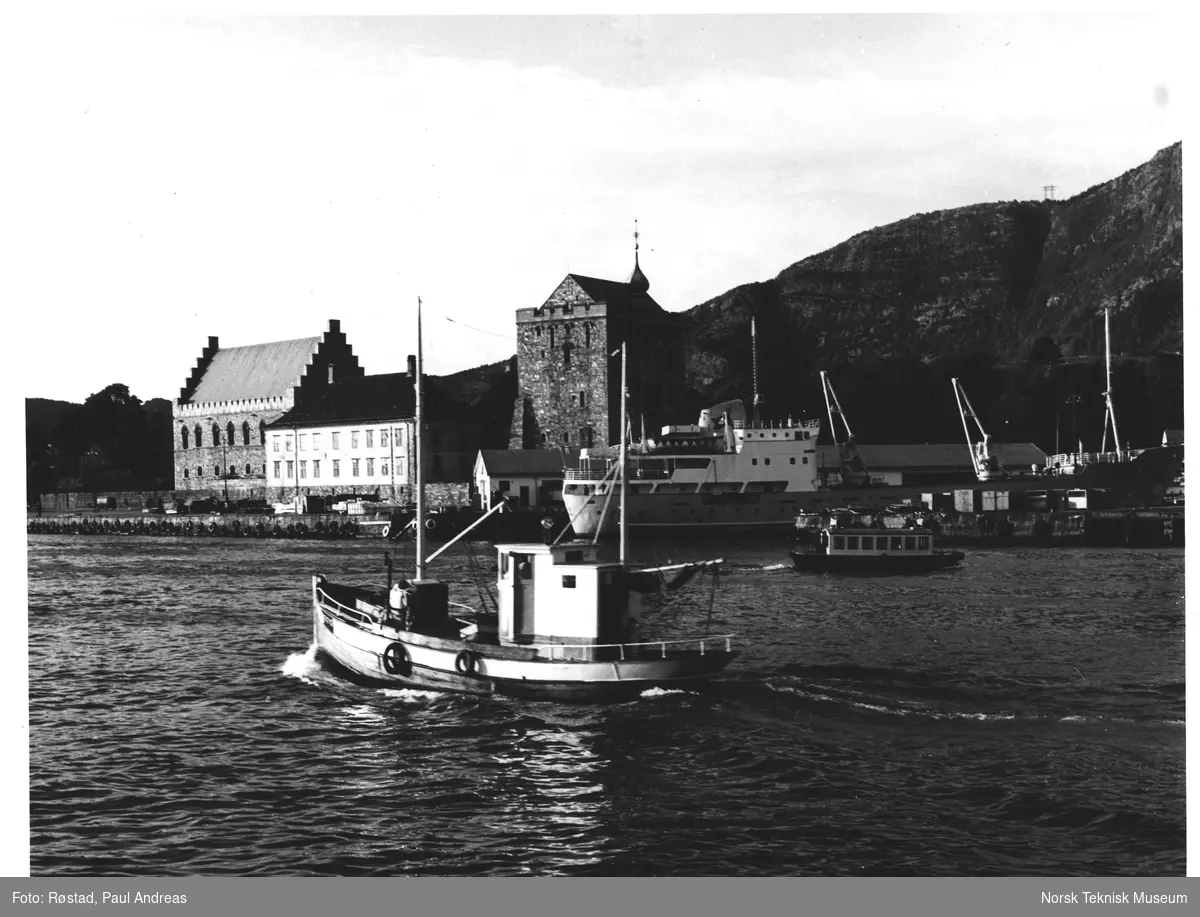 Bergen hvan m. Håkonshall og Rosenkrantztårnet