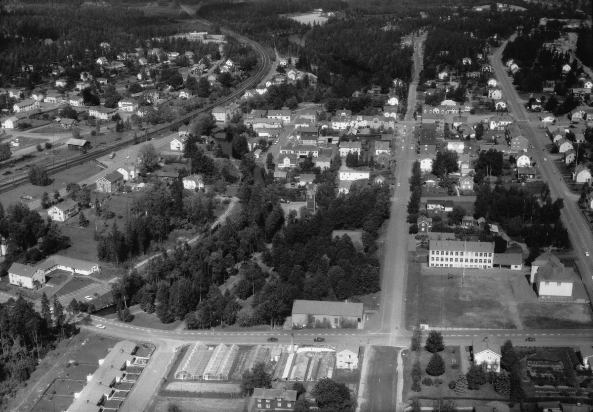 Flygfoto över Aneby i Jönköpings län 279/1969
