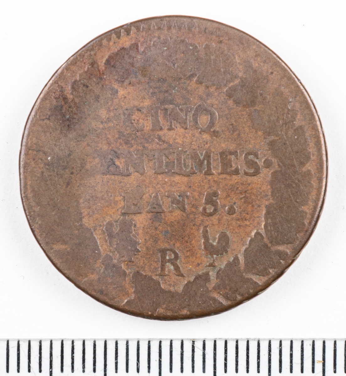 Mynt Frankrike 1797 5 Centimes.