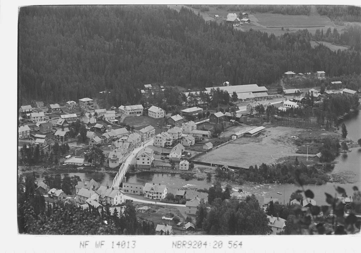 Landskap rundt Fagernes, Nord-Aurdal. Fotografert 1940.