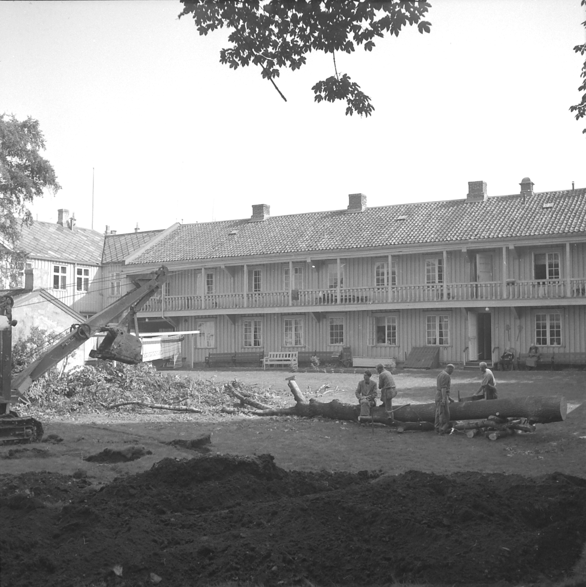 Byggearbeid ved St. Jørgens hus