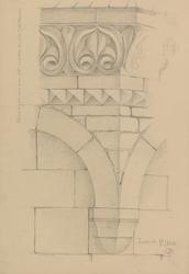 Klosterkirken Maria Laach. Hovedgesims runt tårn [Oppriss]