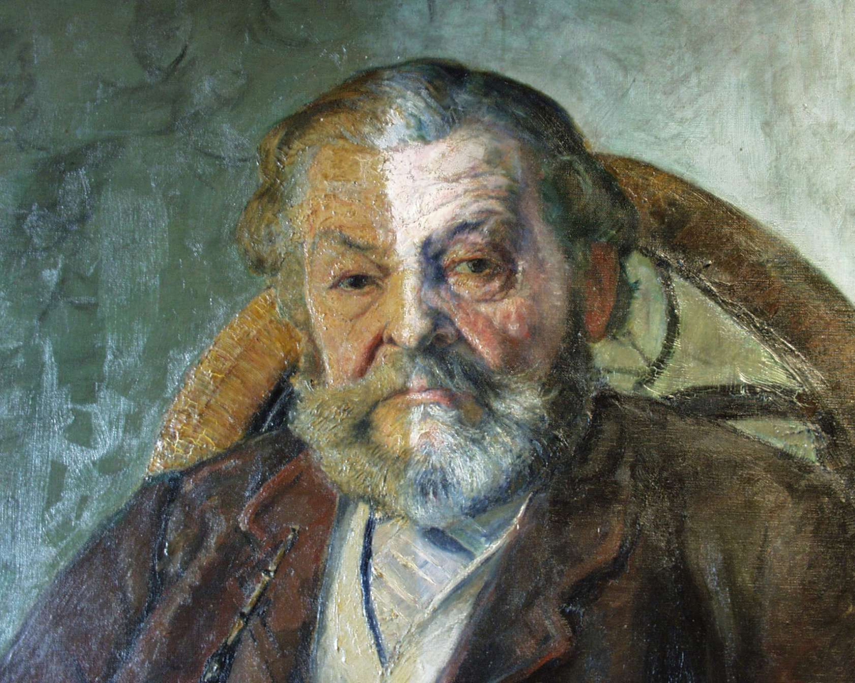 Portrett av Gudbrand Larsen, "Pipe-Larsen".