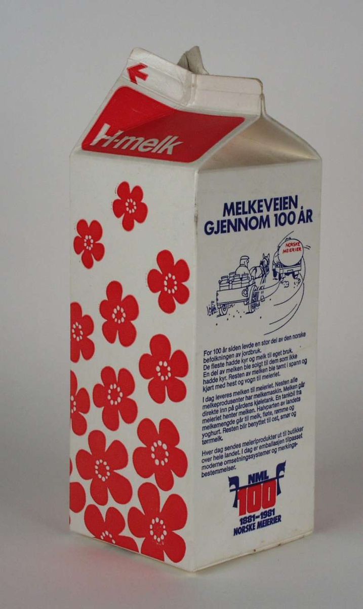 To kartonger for H-melk.