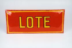 Postmuseet, gjenstander, skilt, stedskilt, stedsnavn, Lote.