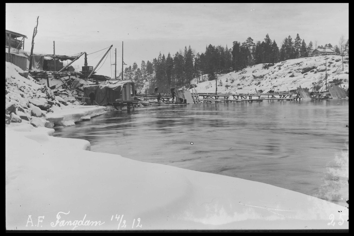 Arendal Fossekompani i begynnelsen av 1900-tallet
CD merket 0565, Bilde: 96
Sted: Haugsjå
Beskrivelse: Fangdam