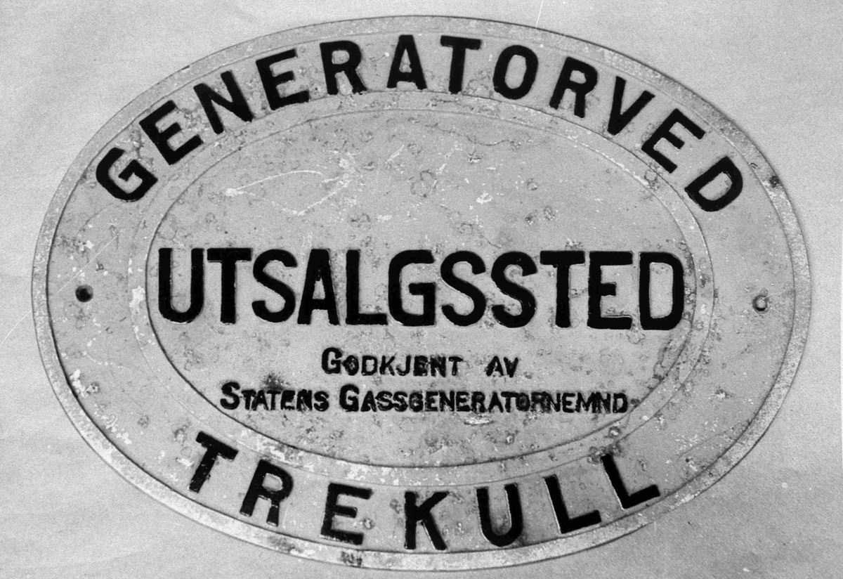 Bilder fra Birkenes kommune
Skilt fra krigen: "Generatorved"