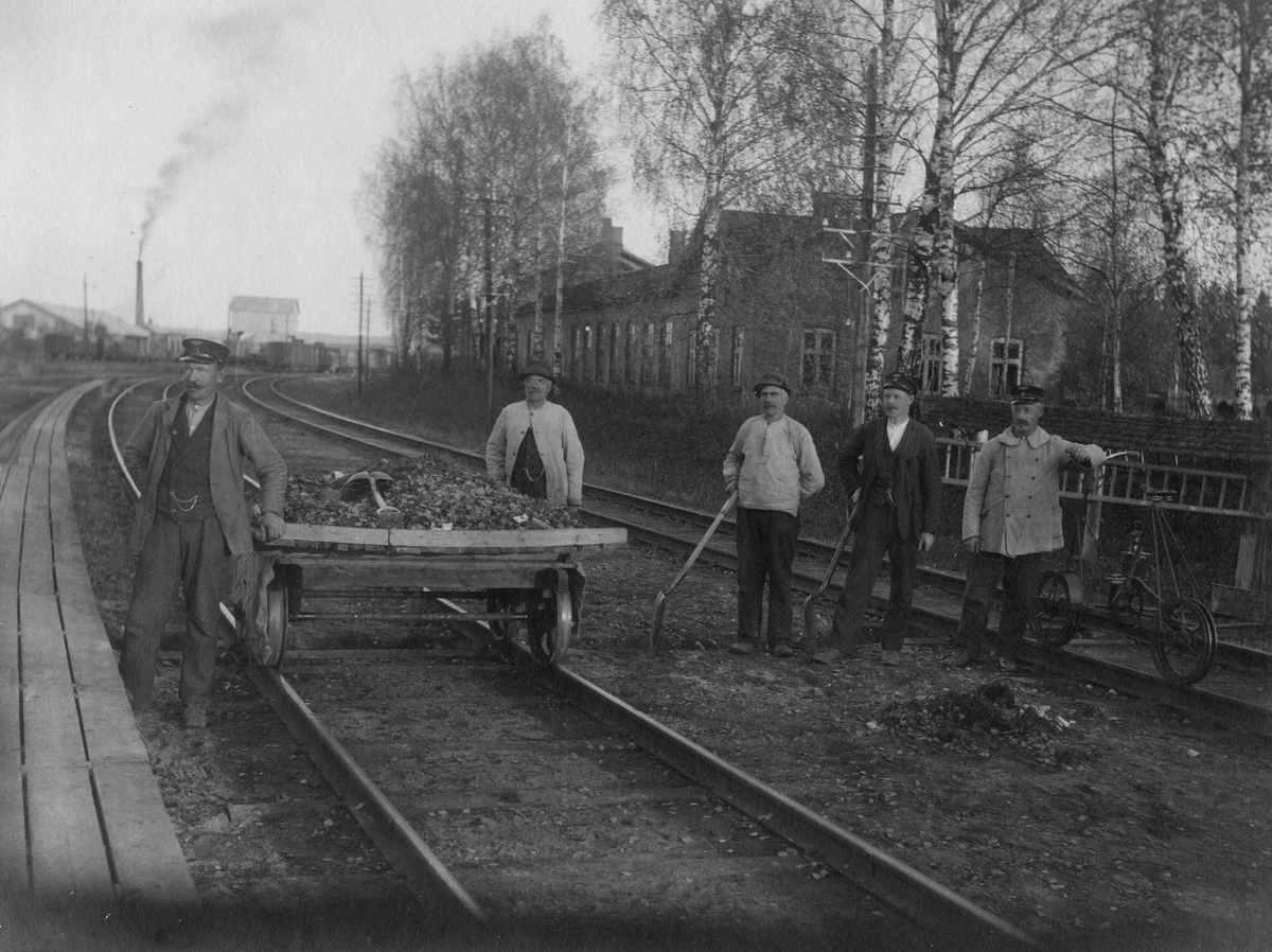 Banearbeid på Kongsvingerbanen på Sørumsand stasjon.