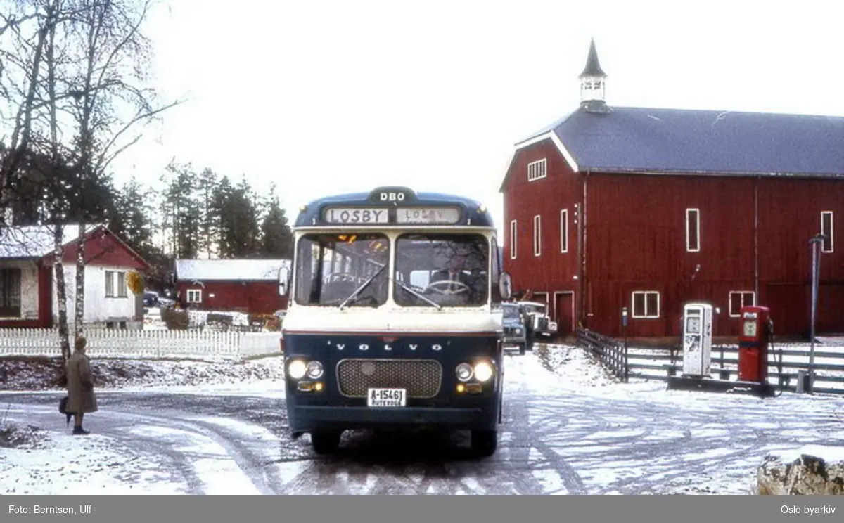 Buss, De Blå Omnibusser, DBO buss A-15461 linje 66 til Losby gods.