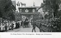 Fra Kroningsreisen i 1906..Besøket på Lillehammer.