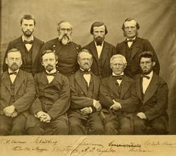 Lærarane ved "Molde lærd og realskole" i 1868. .(Sei "Molde 