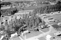 Hamar, flyfoto,  Børstad, villabebyggelse, bygging av boligb