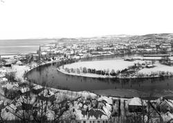 Utsikt over Trondheim, Ila og Nidarø fra Sverresli