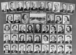 Gr: skoleelever Elverum Offentlige Lærarskule, montasje, Elv