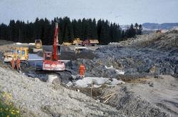 Bygging av ny E-6 mellom Sluppen og Tonstad.  Grøfting og gr