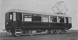 Kongevognen avbildet ved Westinghouse-fabrikken.