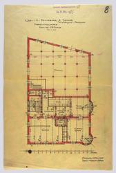 Carl E Rønneberg & sønner, forretningslokale [Arbeidstegning