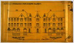 Nyt Hus i Kirkegaden for enkefru Eilefsen [Fasadeoppriss]