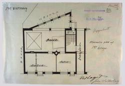 Hr. Bager John Walderhaugs nybygning i Toldbodgaden. [Plante