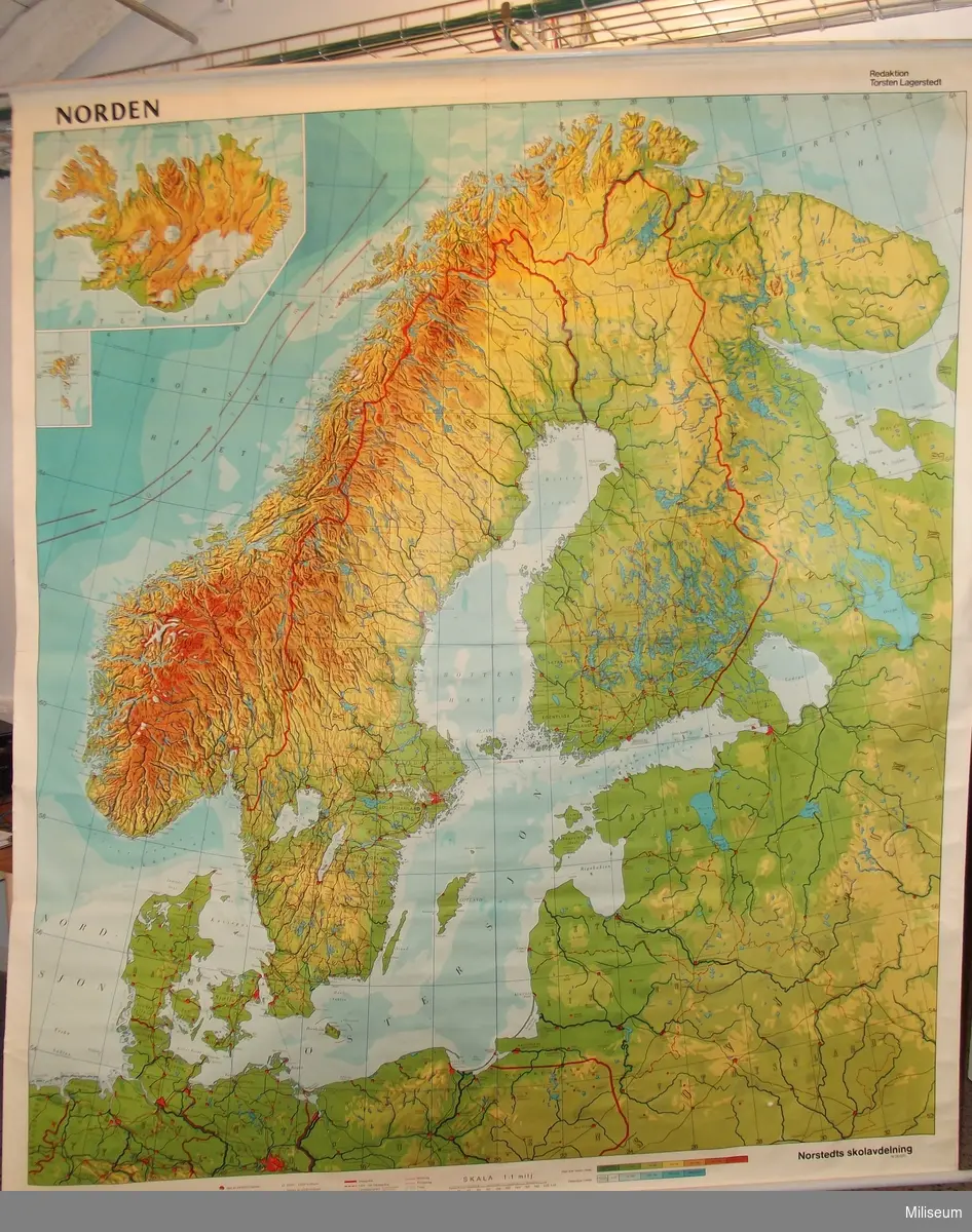 Karta över Norden - Miliseum / DigitaltMuseum