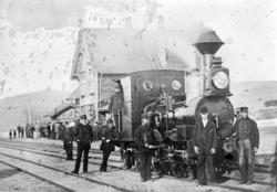 Damplokomotiv type VI nr. 10 "Ceres" på Tynset stasjon med j