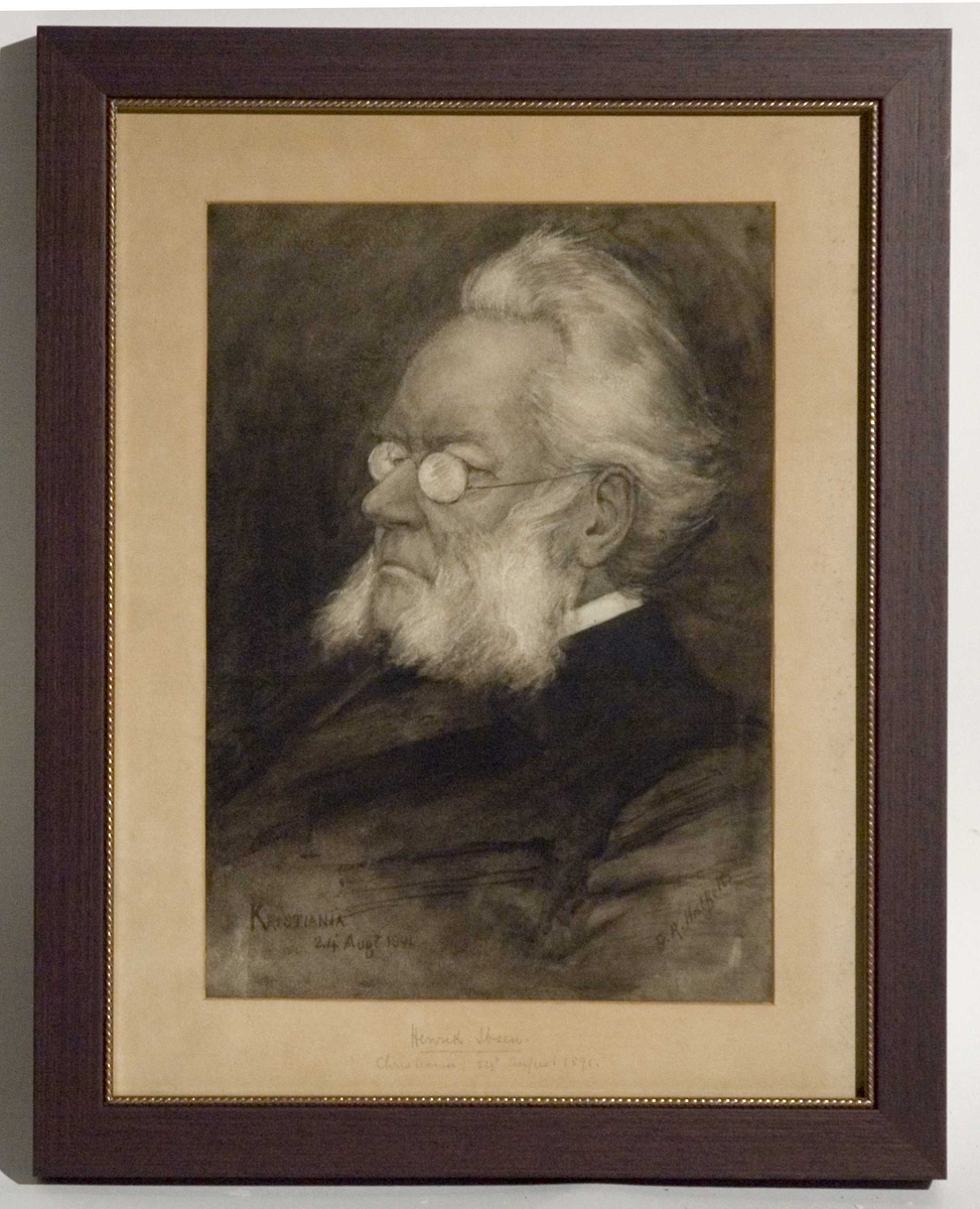 Oppstillingsliste: "George Roland Hallkett: Henrik Ibsen (1891) ".