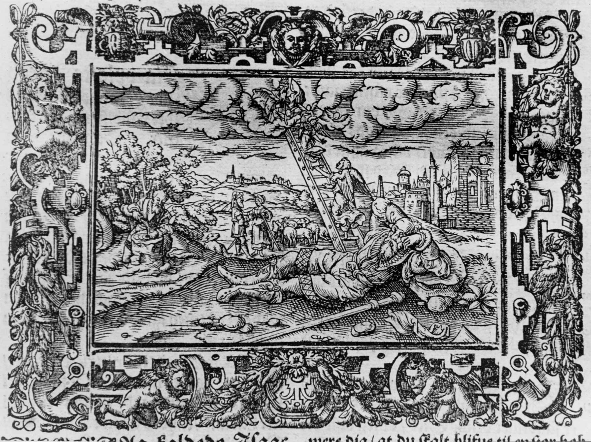 Tresnitt. Illustrasjon fra Fredrik II's bibel, 1589.