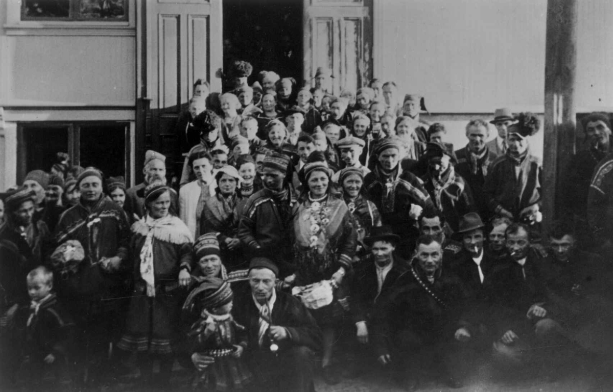 Deltagere på samelandsmøte i Tromsø 1948.