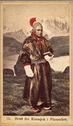 75. Brud fra Karasjok i Finmarken.