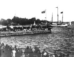 Fram anløper Larvik 8.september 1896.