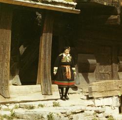 Islands president besøker NF 4/5 1971. Setesdalstunet med kv