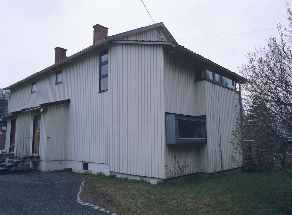 Bolig i Vestbyveien 17, Oslo, et prefabrikert "svenskehus" fra 1948,  ombygget i 1976. Illustrasjonsbilde fra Bonytt 1986.