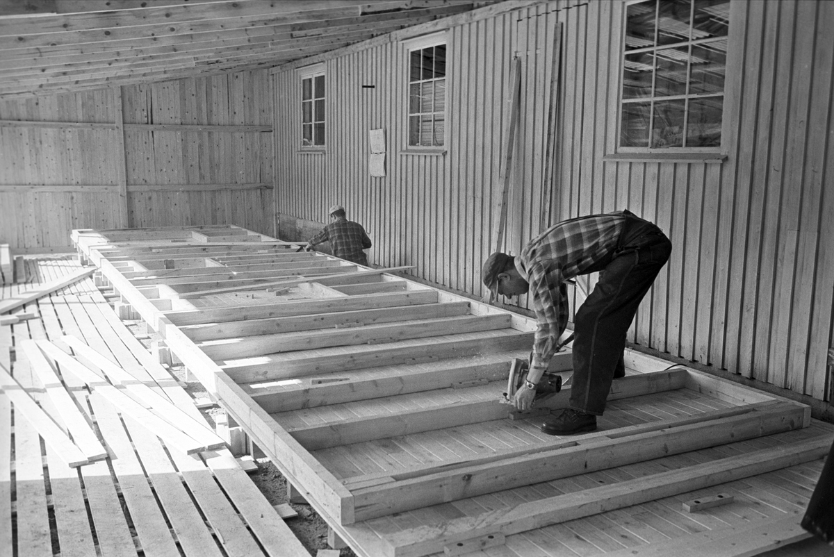 Mandal, mai 1965, ferdighus, produksjon og bygging.