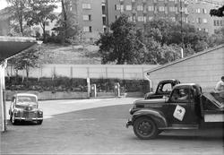 Garasje- og lagerbygning i Holbergsgate i Oslo 1955. Foto fr