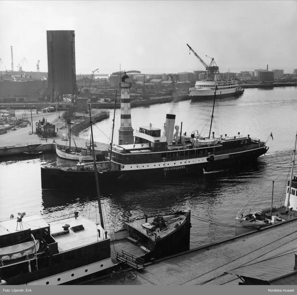 Vy över Malmö Hamnområde