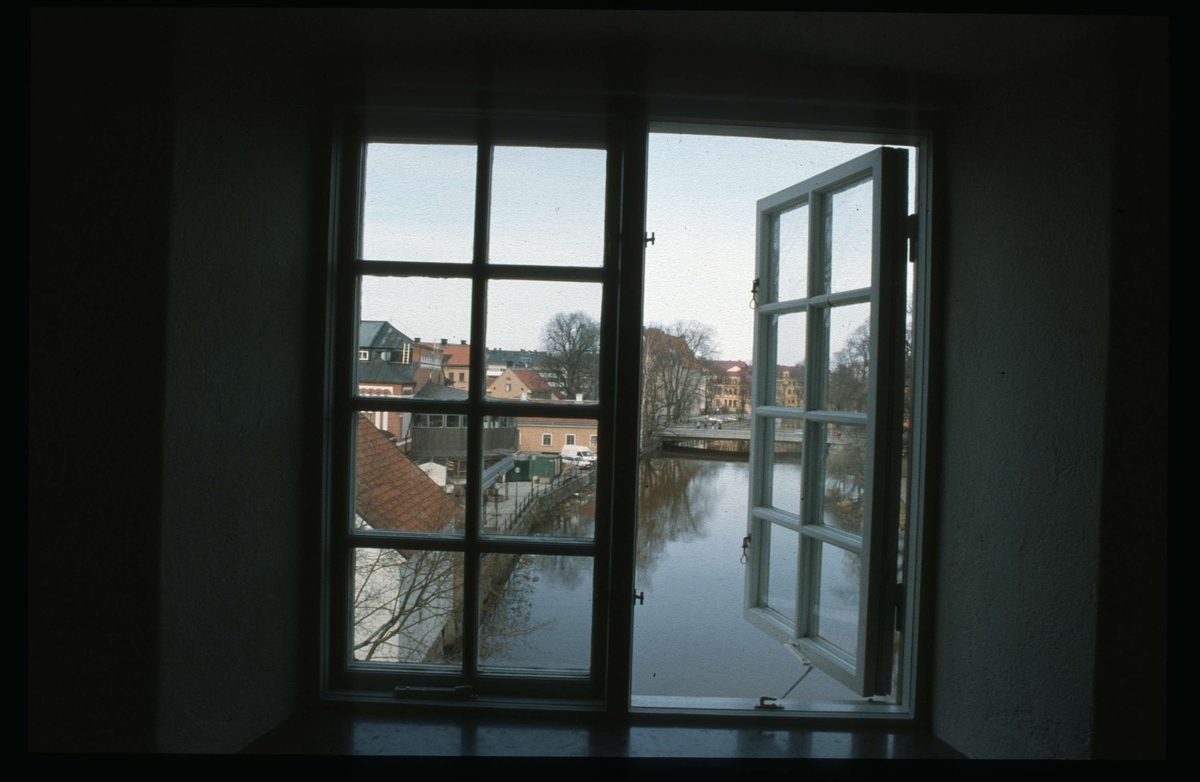Fyrisån från Akademikvarnen, Fjärdingen, Uppsala 1991