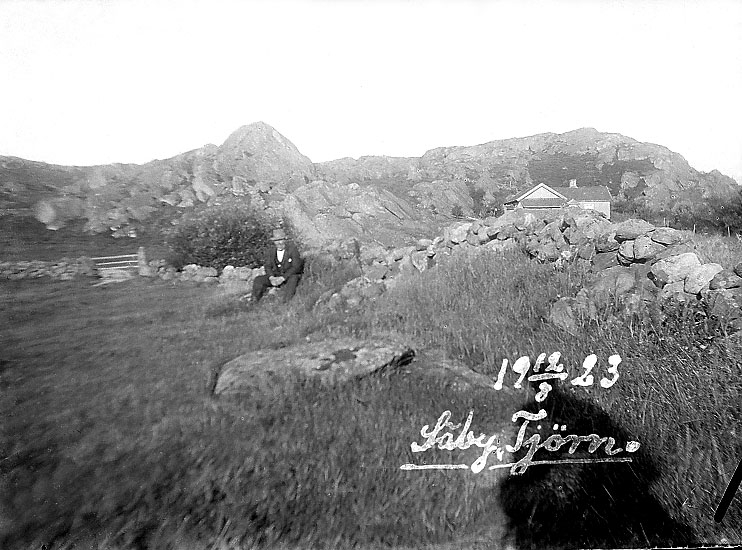 Johans text på fotot: "12/8 1923. Säby, Tjörn."