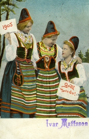 Notering på kortet: Godt Nytt År! 1905.