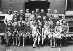 Klasse ved Vestheim privatskole, ca 1945-46.