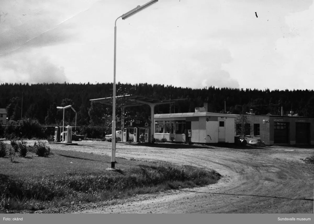BP-stationen Långsele, Sollefteå. Köpman: Runo Carlsson.