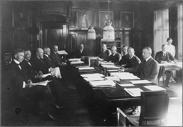 Postdirektörsmöte i Stockholm 1917.