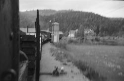 Blandet tog fra Byglandsfjord til Grovane ankommer Røyknes s