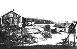 Svenneby med gamlestua i Eidsberg, 1911.