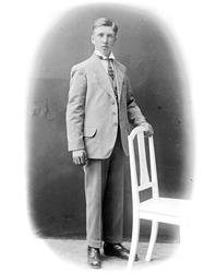 portrett, mann, helfigur, fotoatelier,